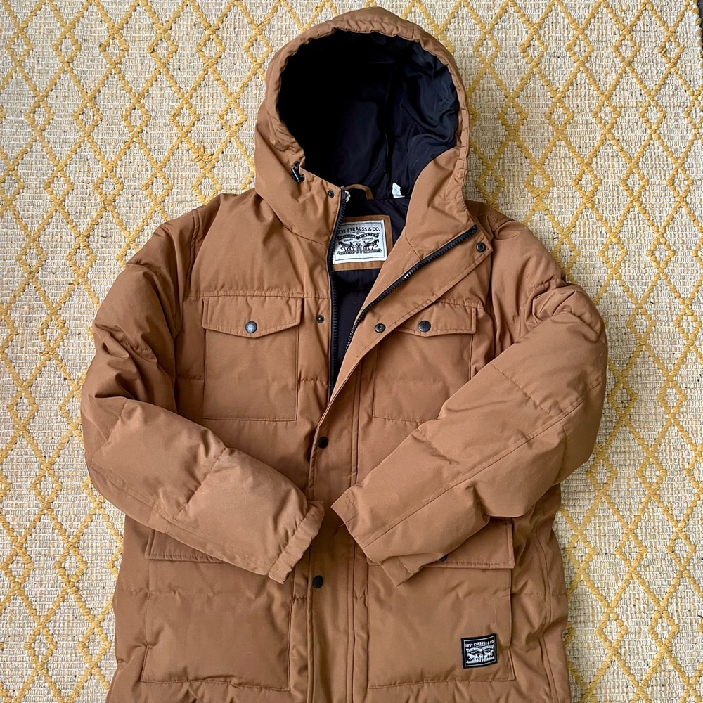 Levi's Tan Puffer Jacket for Men